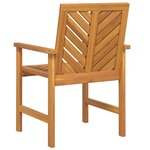 vidaXL Chaises de jardin 6 Pièces Marron 59 x 62.5 x 89 cm