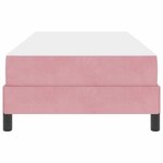 vidaXL Lit à ressorts avec matelas Rose 90 x 200 cm tissu