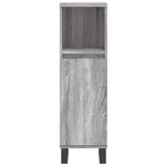 vidaXL Ensemble de meubles de salle de bain 3 Pièces Sonoma gris