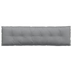 vidaXL Coussin de Dos Gris clair 180 x 19 x 50 cm tissu