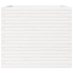 vidaXL Jardinière blanc 80x80x68 5 cm bois de pin massif