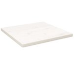 vidaXL Dessus de table blanc 60x60x2 5 cm bois de pin massif