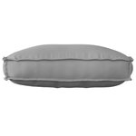 vidaXL Coussin pour dossier de palette Gris 70 x 40 x 12 cm