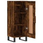 vidaXL Buffet Chêne fumé 34 5x34x90 cm Bois d'ingénierie