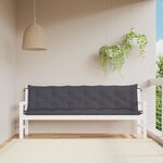 vidaXL Coussin de banc de jardin anthracite tissu oxford