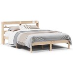 vidaXL Cadre de lit sans matelas 120x200 cm bois de pin massif