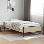 vidaXL Cadre de lit Chêne Sonoma 80 x 200 cm Bois d'ingénierie