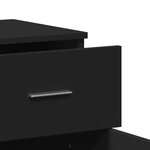 vidaXL Buffets 2 Pièces noir 79x38x80 cm bois d'ingénierie