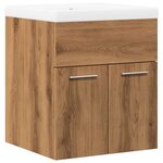 vidaXL Ensemble de meubles salle de bain 2 Pièces bois d'ingénierie