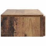 vidaXL Table d'appoint murale Bois ancien 87 5 x 34 5 x 17 cm