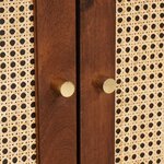 vidaXL Armoire d'évier avec étagère avec porte Marron 62 x 33 x 58 cm