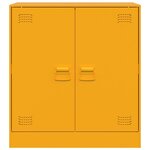 vidaXL Buffet jaune moutarde 67x39x73 cm acier