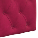 vidaXL Tête de lit suspendue Bordeaux Velours