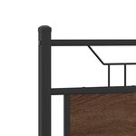vidaXL Cadre de lit sans matelas chêne marron 120x190 cm