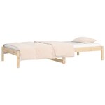 vidaXL Lit de jour sans matelas 90x200 cm bois de pin massif