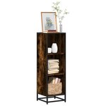 vidaXL Bibliothèque chêne fumé 33 5x33x107 5 cm bois d'ingénierie
