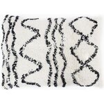 Coussin berbere Ethno - 40 x 60 cm - Beige naturel et noir