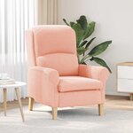 vidaXL fauteuil Rose 76 x 94 x 102 cm tissu