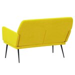 Banc banquette 108 x 79 x 79 cm velours jaune 02_0010623