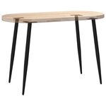 vidaXL Pieds de table console coniques 4 pièces Noir 72-73 cm Acier