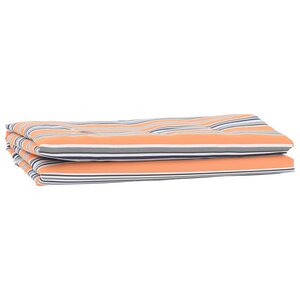 vidaXL Toile de rechange pour store banne Bleu et orange 10 x 1.6 m