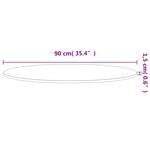 vidaXL Dessus de table Ø90x1 5 cm rond bois massif de hêtre