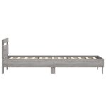 vidaXL Cadre de lit sans matelas avec tête de lit 75x190 cm