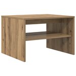 vidaXL Table basse Chêne artisanal 60 x 50 x 40 cm Bois d'ingénierie