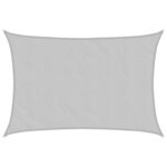 vidaXL Voile d'ombrage gris clair 4x2 5 m 100  polyester oxford