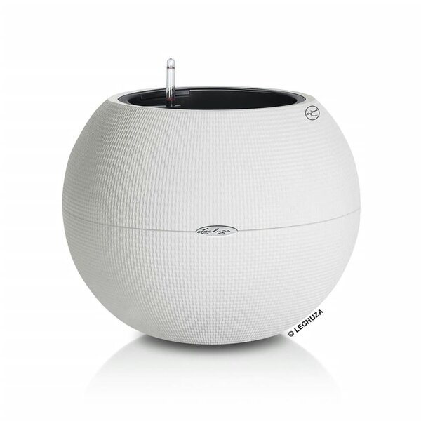 LECHUZA Jardinière PURO Color 50 ALL-IN-ONE diamètre 50 cm blanc