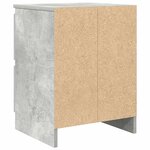 vidaXL Meuble TV gris béton 40x35x54 cm bois d'ingénierie