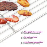 Grille de barbecue vidaXL Rectangulaire 40x35 cm Acier inoxydable 304