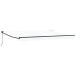 vidaXL Auvent Blanc 450 x 300 x 165 cm Polyester et métal