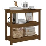 vidaXL Table console Marron miel 80x40x74 cm Bois massif de pin
