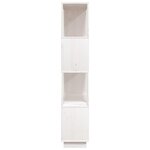 vidaXL Bibliothèque/Séparateur de pièce Blanc 80x25x132 cm Pin massif