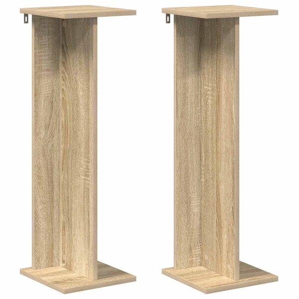 vidaXL Support de Plante 2 pièces Chêne Sonoma 25 x 25 5 x 80 5 cm