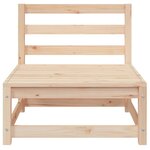 vidaXL Canapés de jardin sans accoudoirs 2 Pièces blanc bois pin massif
