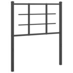 vidaXL Tête de lit métal noir 75 cm