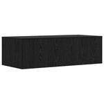 vidaXL Bureau mural Chêne noir 100 x 45 x 30 cm Bois d'ingénierie