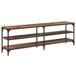 vidaXL Meuble TV Bois Ancien 160 x 30 x 50 cm Bois d'ingénierie et fer