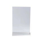 Porte-visuel Vertical Pied Aluminium A4 - Cristal - X 5 - Exacompta