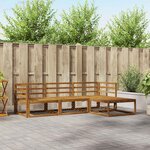 vidaXL Ensemble de canapés d'extérieur 4 Pièces Naturel