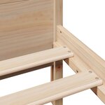 vidaXL Cadre de lit sans matelas 200x200 cm bois massif de pin