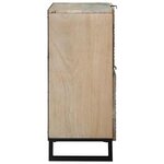 vidaXL Buffet Blanc 80 x 33 x 75 cm bois de manguier massif