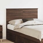 vidaXL Tête de lit Chêne brun 135 cm Bois d'ingénierie