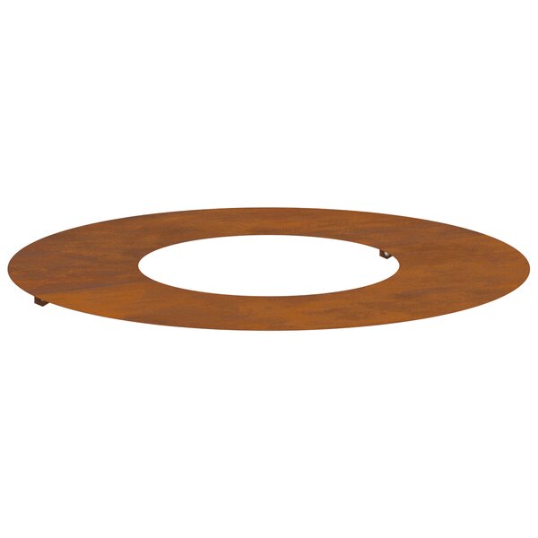 vidaXL Pot en Acier Corten Acier corten Grand Incrustations Décoratives