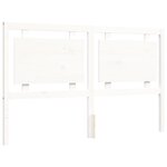 vidaXL Cadre de lit sans matelas blanc 160x200 cm bois massif
