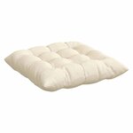 vidaXL Coussins de siège 4 Pièces Crème 40 x 40 x 6 cm