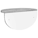 vidaXL Étagère Murale Montage mural 2 Pièces Gris Sonoma 38 x 19 x 19 cm