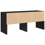 VidaXL Étagère à chaussures empilable en chêne noir 89 5 x 30 x 40 cm